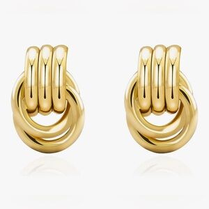 Gorgeous Heaven Mayhem 18KT dip Knot Earrings